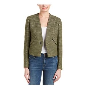 New, never worn Sandro Green Tweed Jacket, Size 38